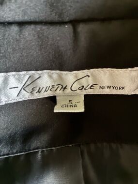 Kenneth Cole Black Outerwear with Silver Label